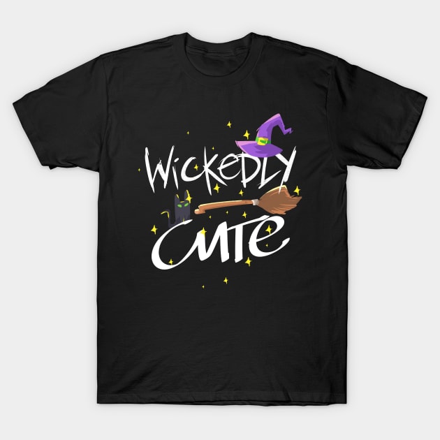 Halloween Witch Wickedly Cute T-Shirt by TheBestHumorApparel